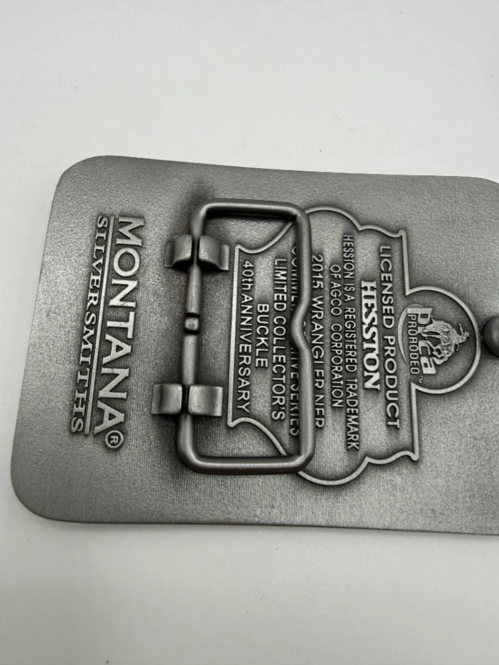 Vintage 2015 Hesston National Finals Rodeo Belt Buckle